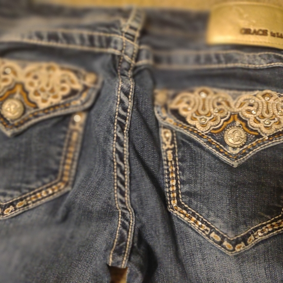 Grace Bootcut Embellished Jeans - Picture 3 of 4